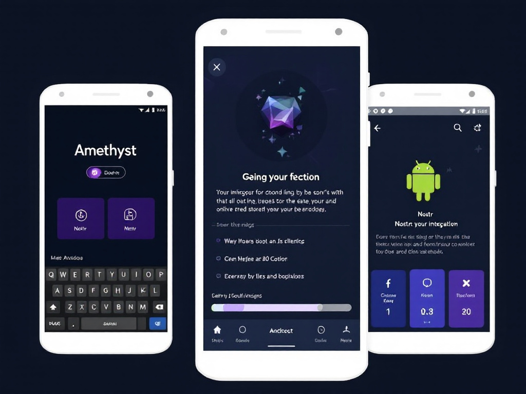 Amethyst app interface on Android